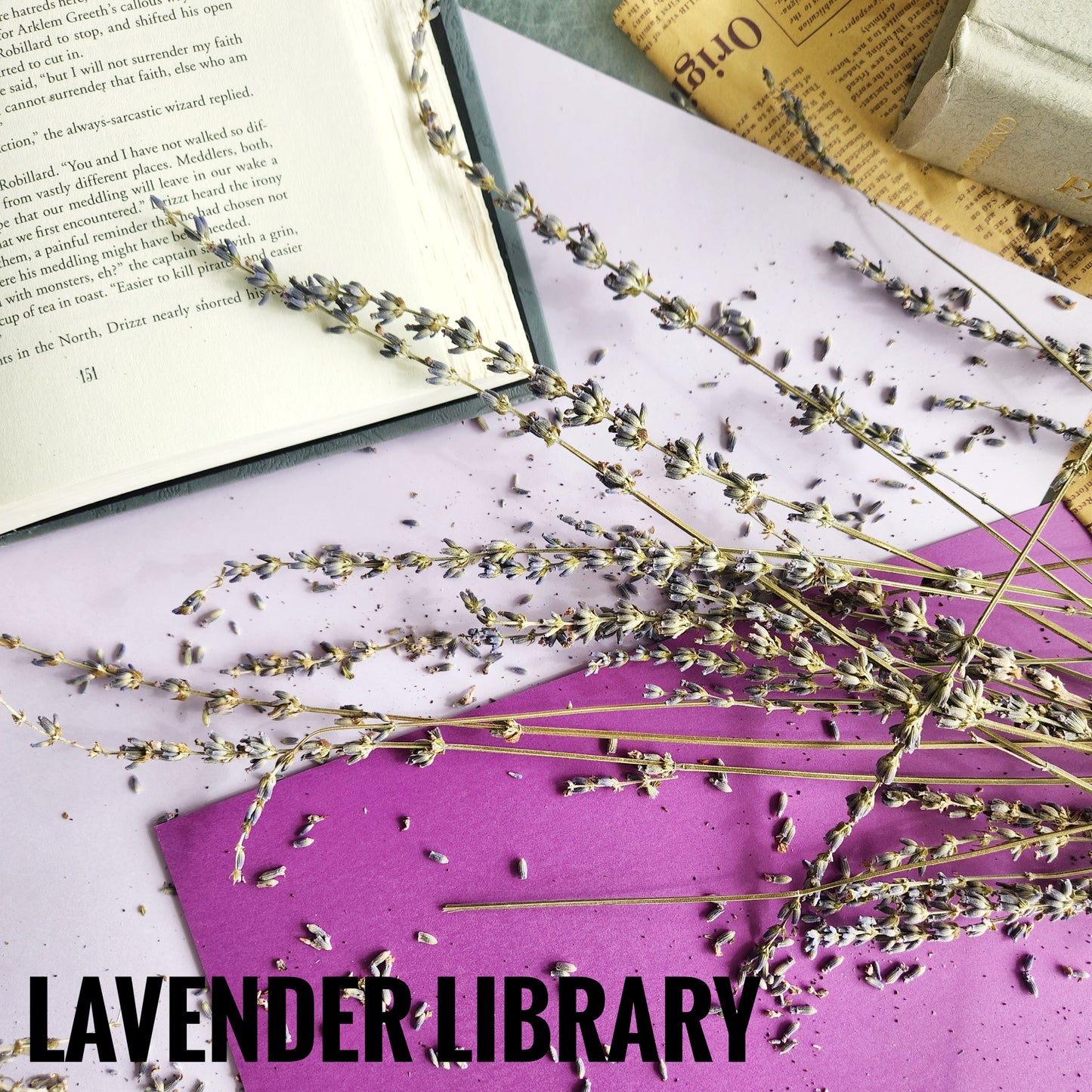 "Lavender Library" Scented Wax Melts: Vegan, Coconut-Soy Blend Wax