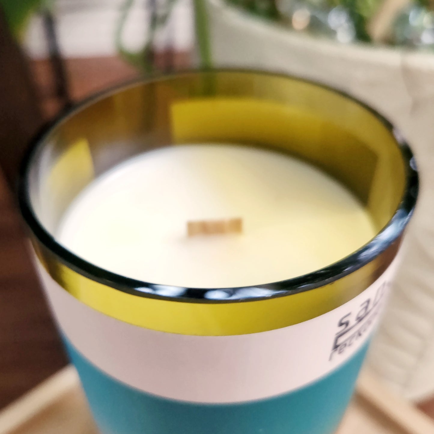 Eco-Friendly Arizona Wine Bottle Candle | Clean-Burning Creosote Scent | Sonoran Rain Scent