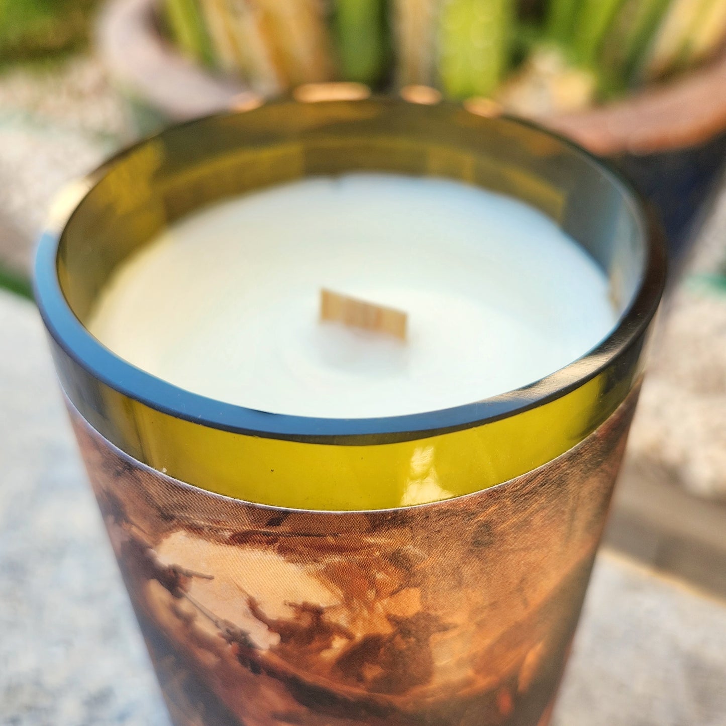 Western Wine Bottle Candle | Clean-Burning | Sonoran Rain or Custom Scent