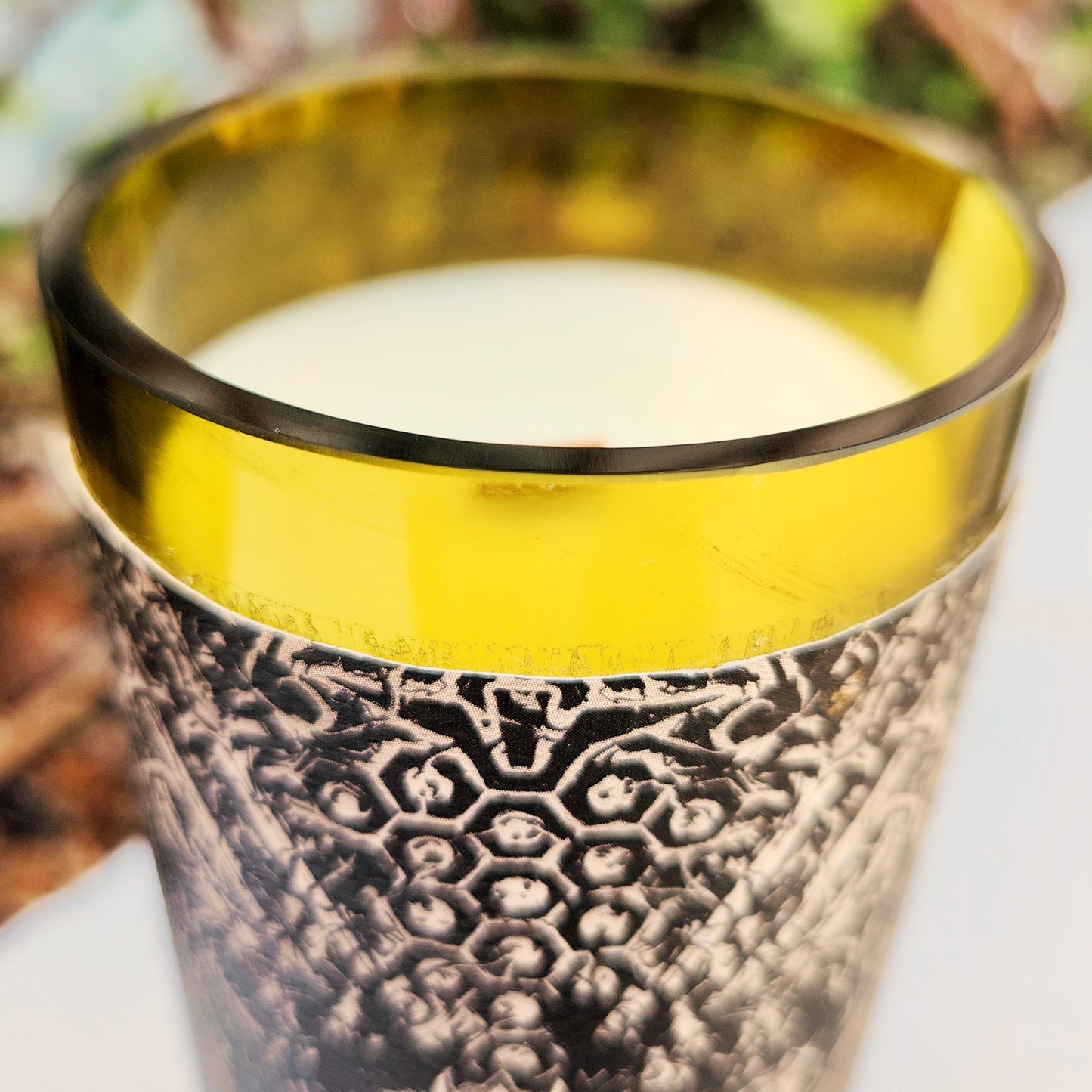 Coconut Soy Vegan Wine Bottle Candle | Gothic Throne Art | Full Bodied Scent