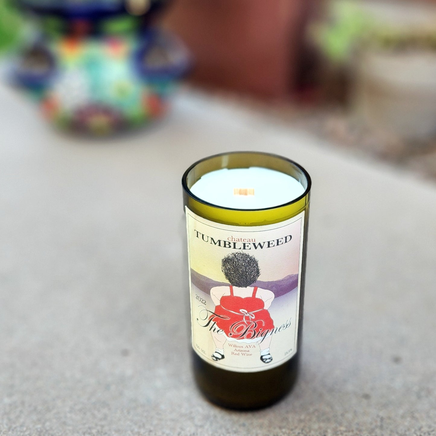 Eco-Friendly Sustainable Arizona Wine Bottle Candle | Full Bodied Scent