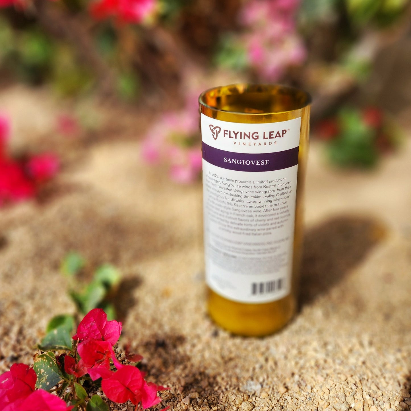 Sustainable Eco-Friendly Wine Bottle Candle | Clean-Burning & Wine-Scented | Skin Contact Scent