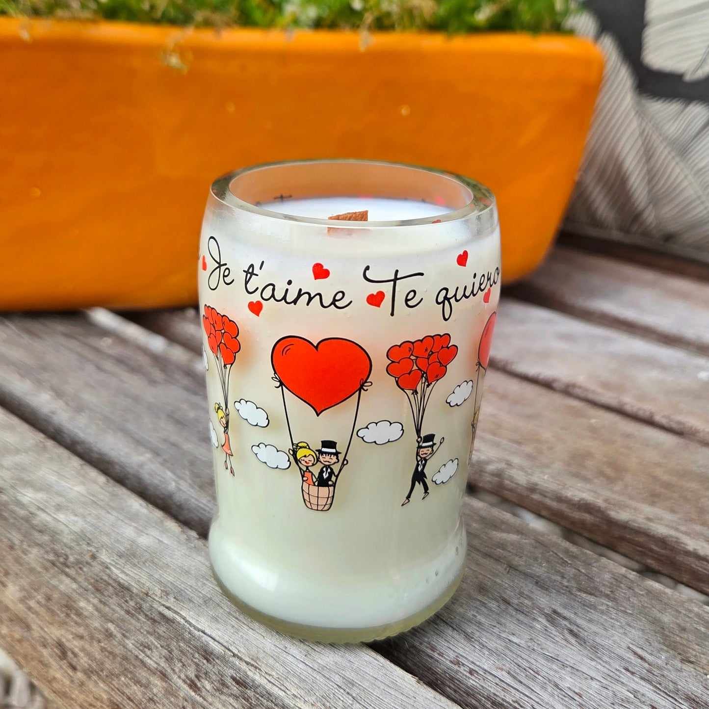 I Love You Recycled Mini Bottle Candle | Lush Finish Scent