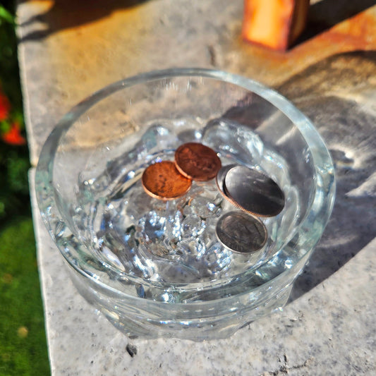 Rose Wine Bottle Glass Trinket Tray | Reclaimed Glass
