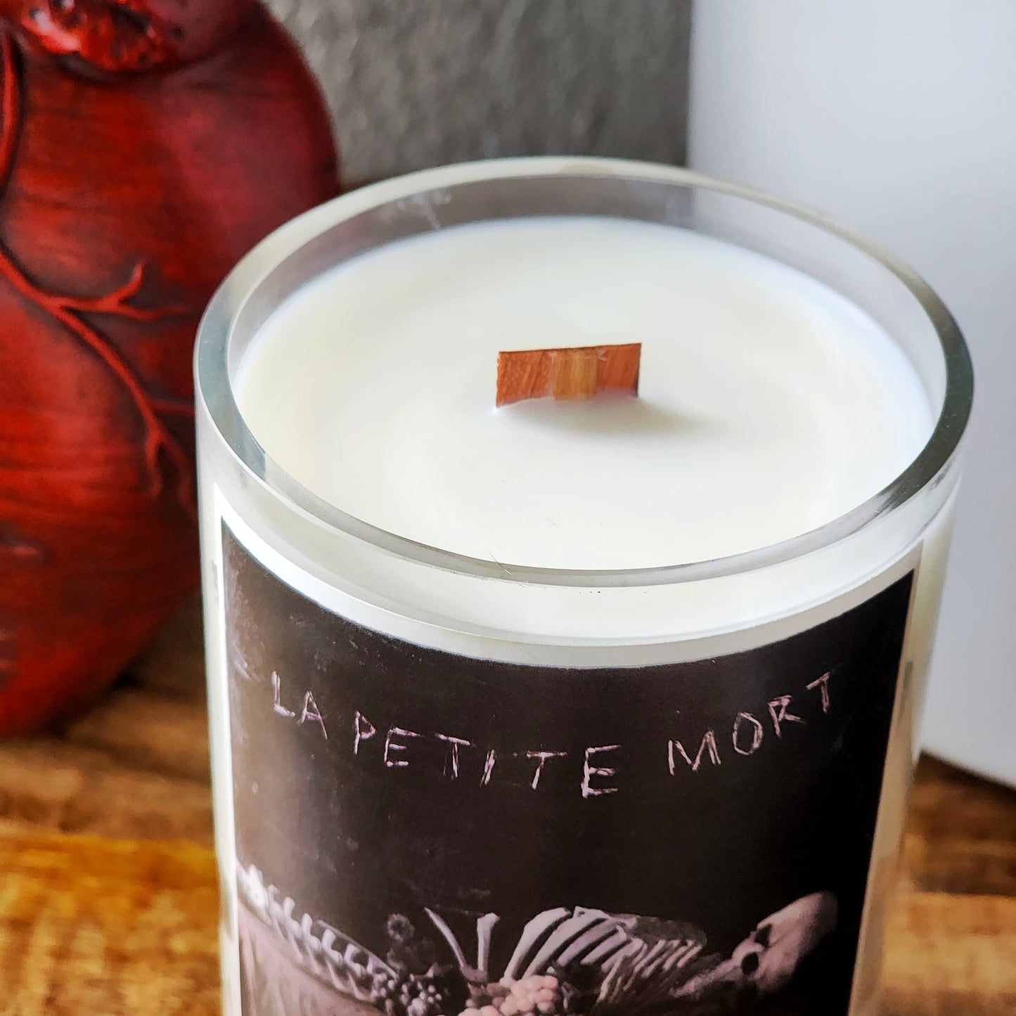 Gothic Wine Bottle Candle | Skeleton Design | Caramel Apple or Custom Scent Options