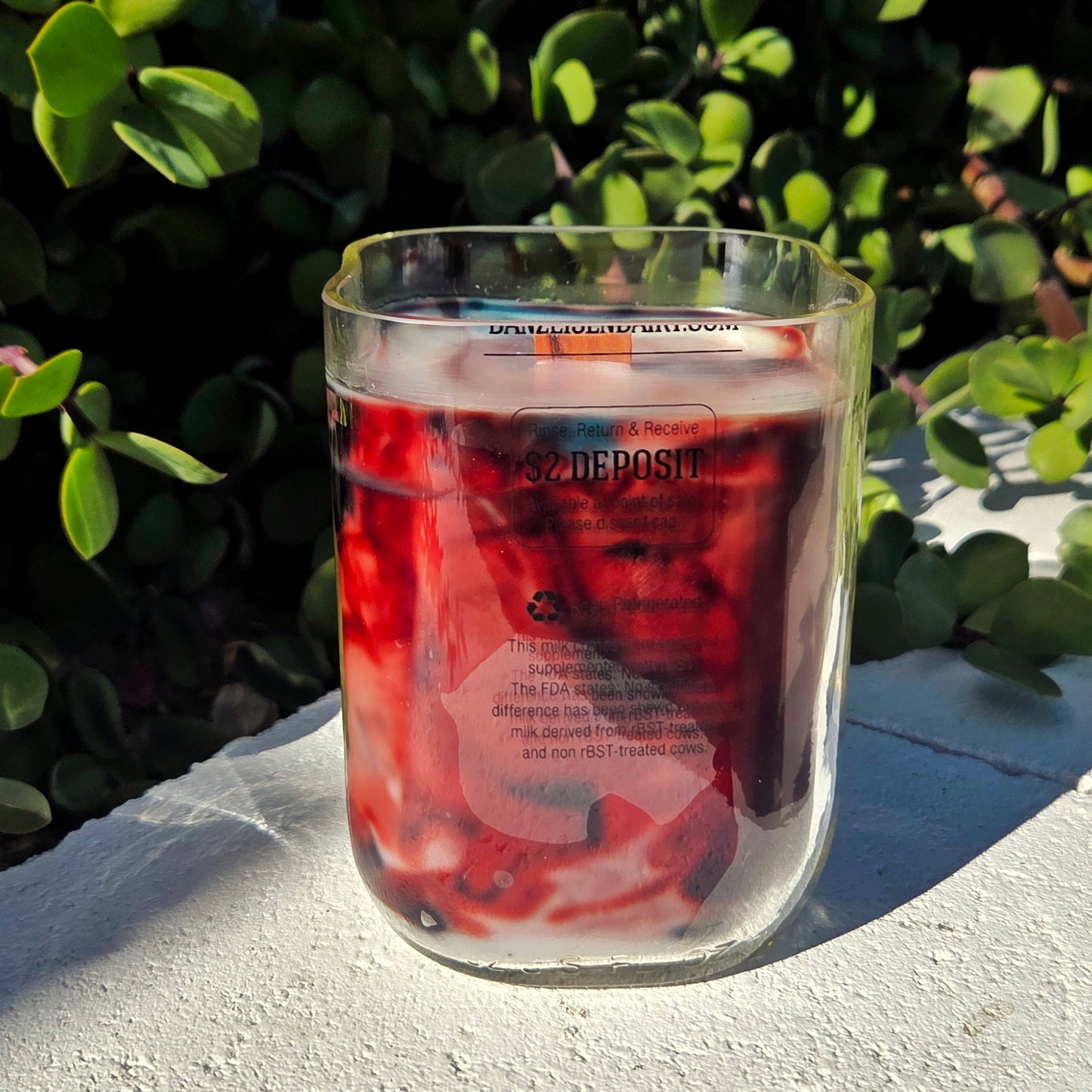 Arizona DBacks Milk Bottle Candle | Baseball Candle | Private Reserve Scent