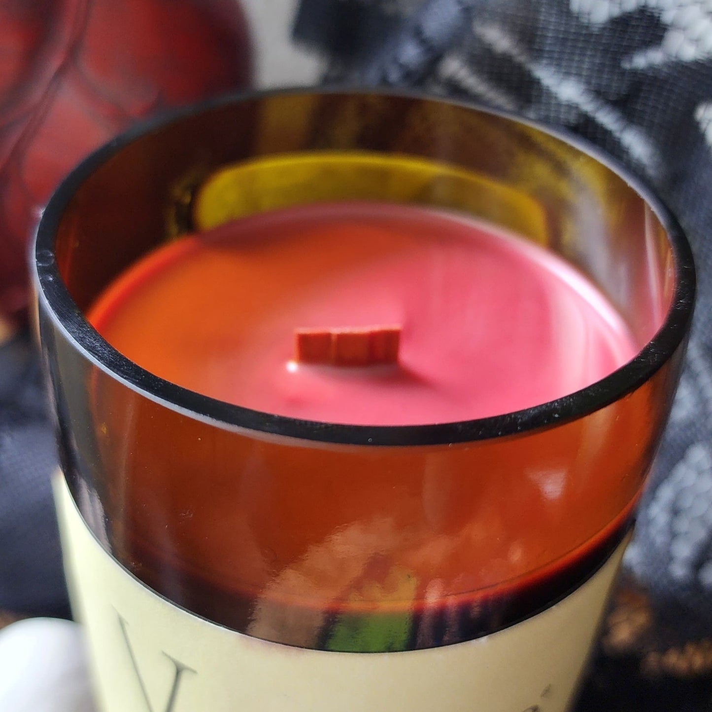 Vampire Wine Bottle Candle | Blood Red Wax | Full Bodied or Custom Scent