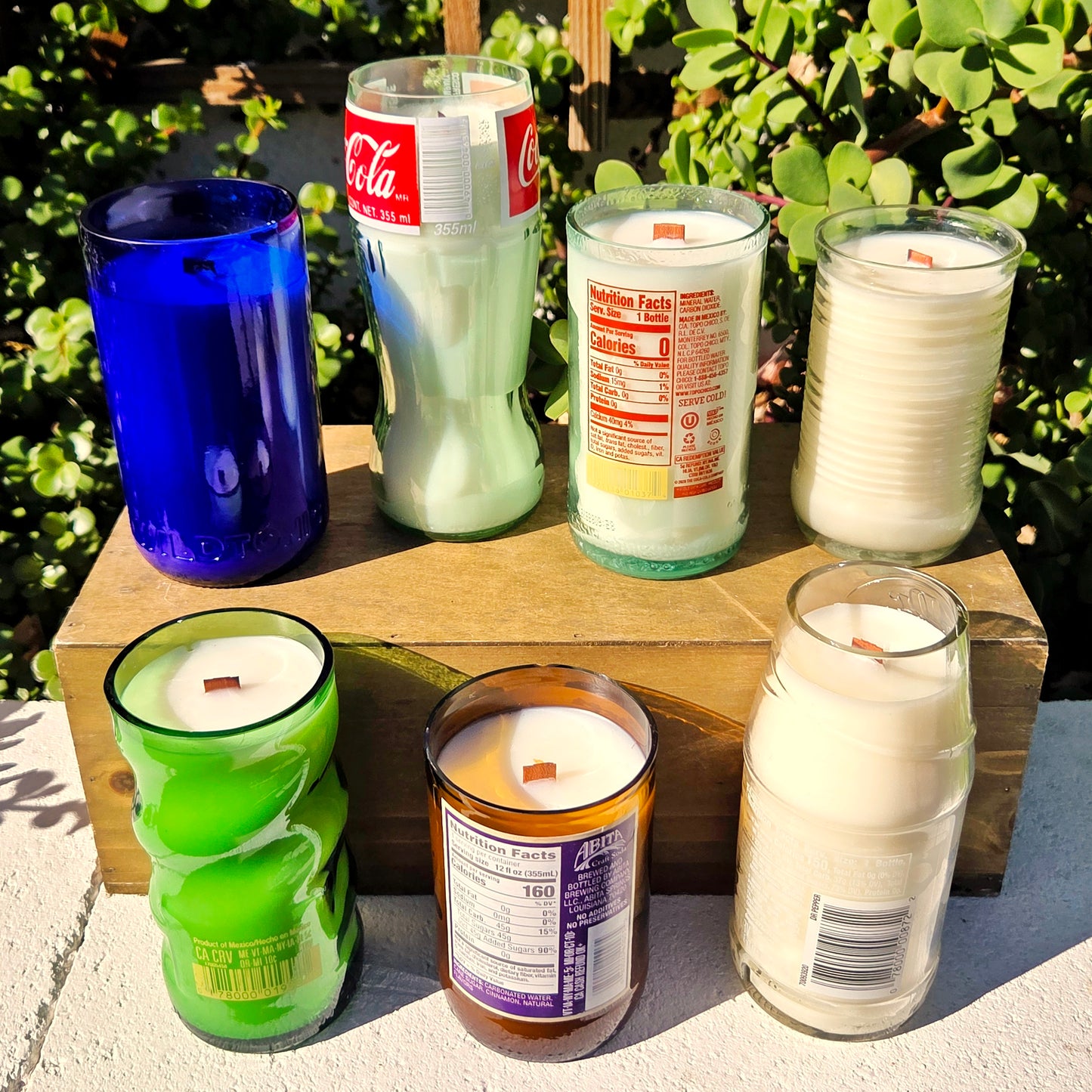 Eco-Friendly Soda Bottle Candle | Recycled Fanta Bottle | Goldwater or Custom Scent