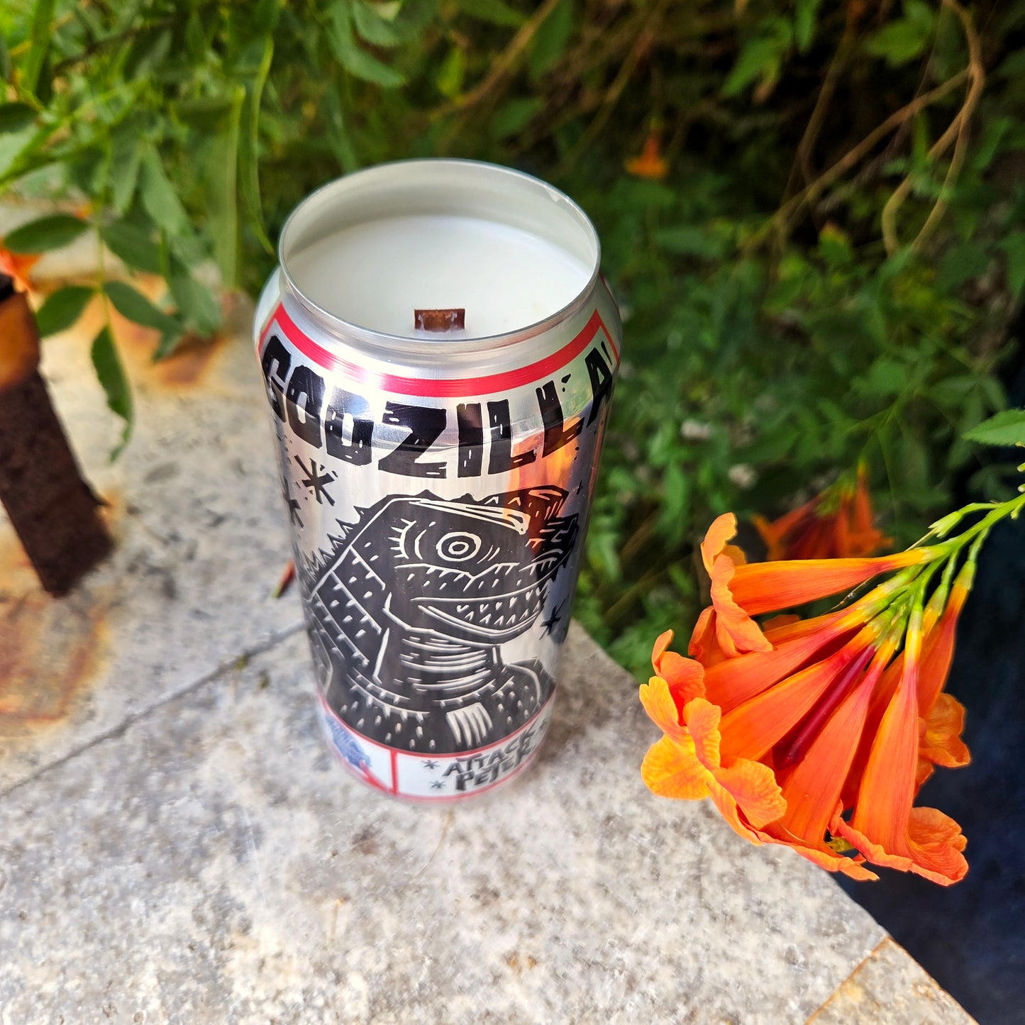 Godzilla PBR Beer Can Candle | Choose Your Scent
