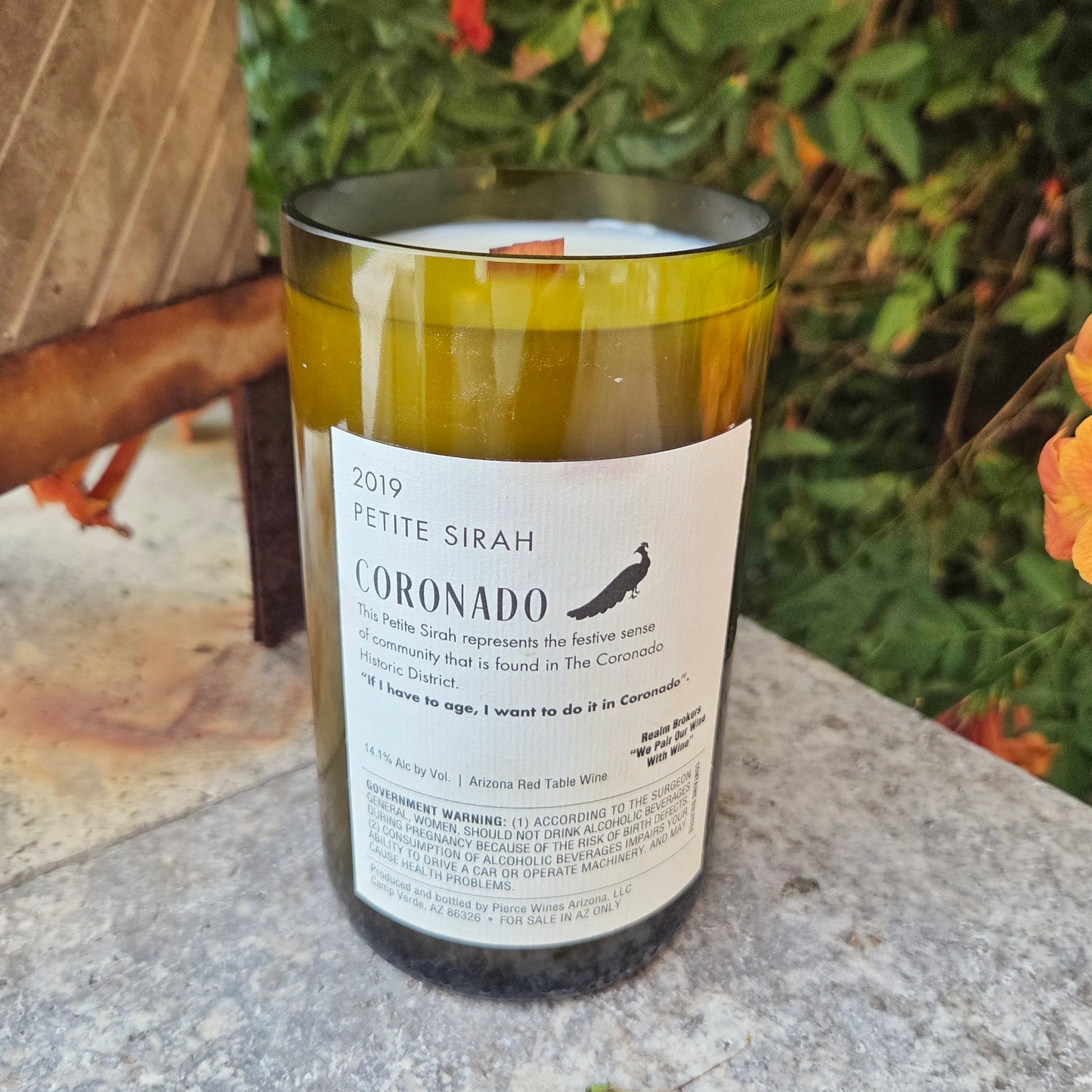 Historic Phoenix Wine Bottle Candle | Coronado District | Choose Your Scent
