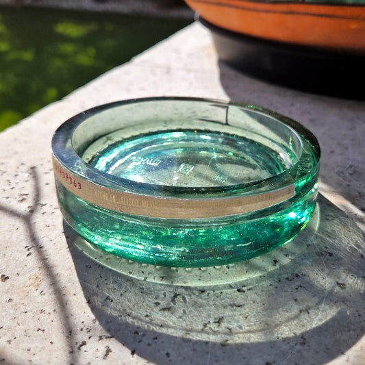 Glass Trinket Tray | Reclaimed Tequila Bottle