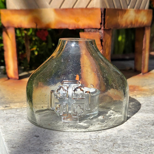 Tequila Bottle Tea Light Cover | Jerusalem Cross