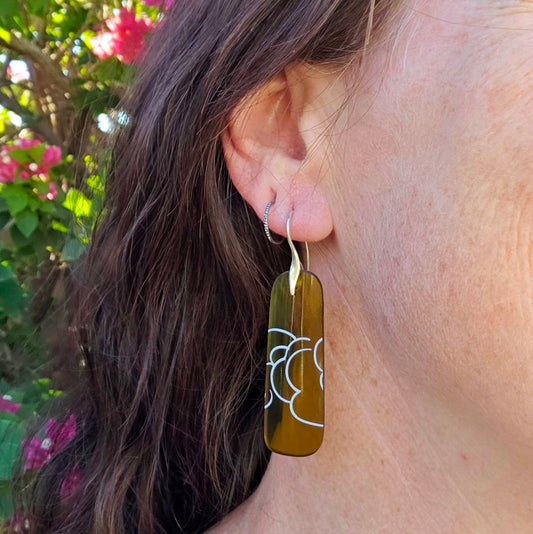 Cloud Wine Bottle Earrings | Sterling Silver Findings
