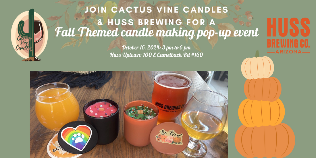 Fall-Themed Candle-Making Workshop at Huss Brewing Uptown Plaza