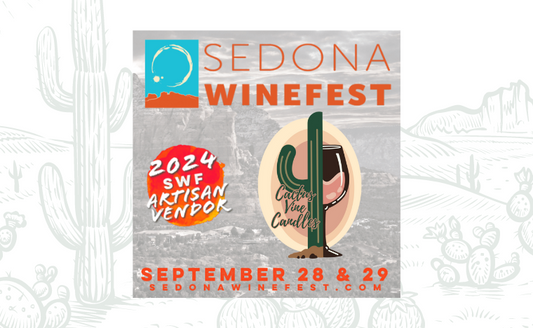 Cactus Vine Candles at the Sedona Wine Festival