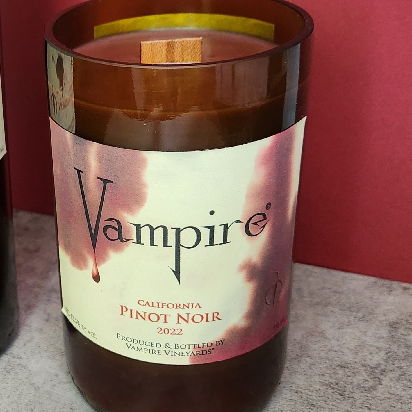 House Red | Gothic Vampire Halloween Wine Bottle Candles