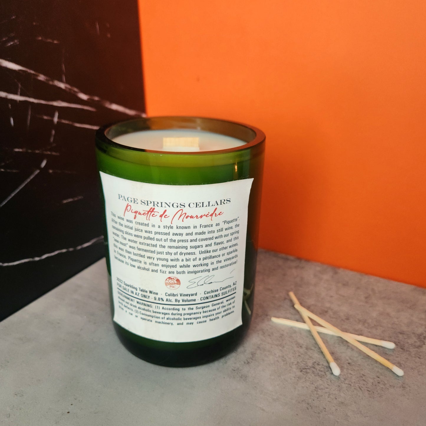 Coffee & Pumpkin | Eco Friendly Arizona Wine Bottle Candle