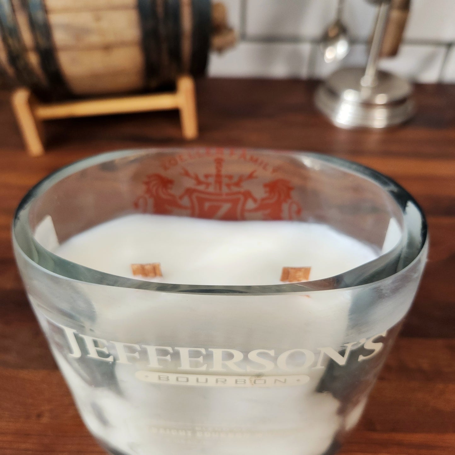 Bourbon & Books | Sustainable Upcycled Bourbon Bottle Candle