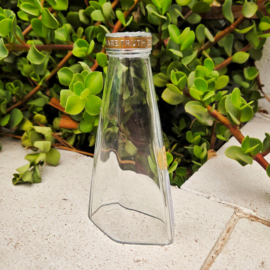 Glass Candlestick Holder | Share Truth | Tequila Bottle