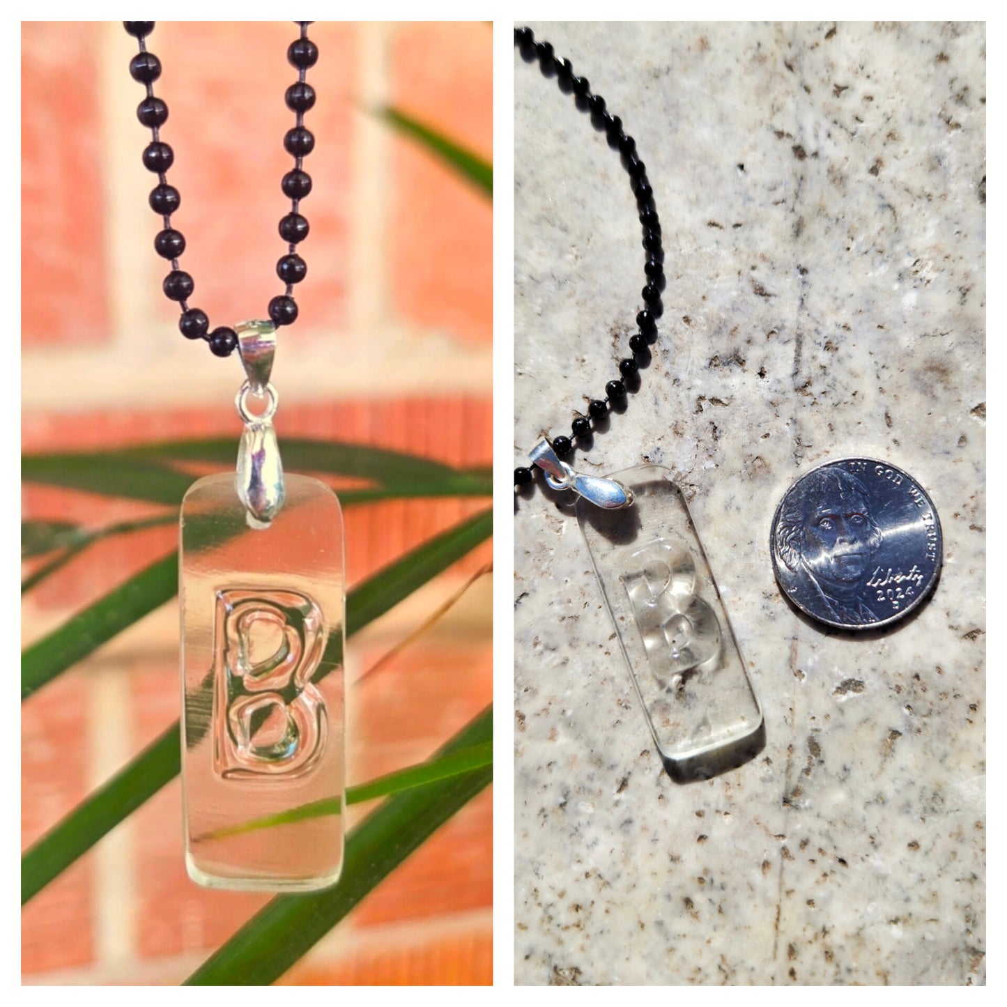 Initial Necklaces | Reclaimed Glass Bottles | Various Styles
