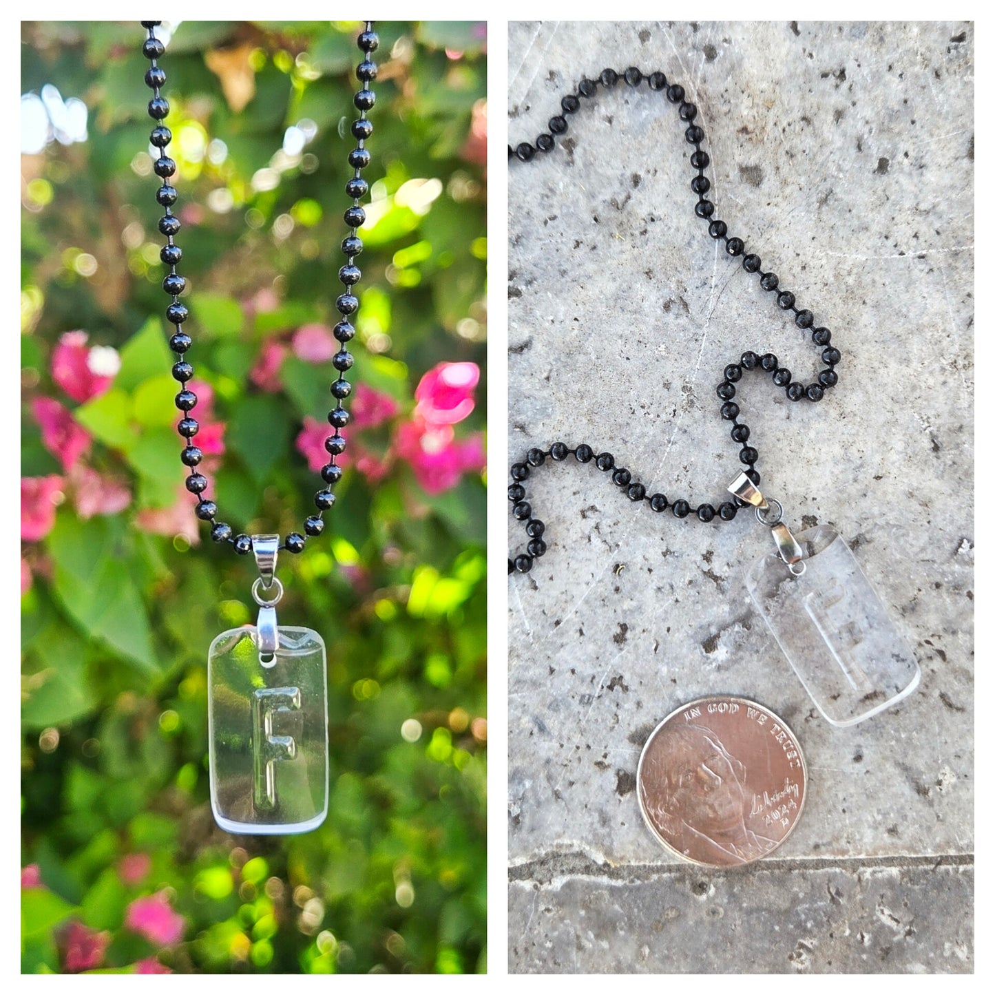 Initial Necklaces | Reclaimed Glass Bottles | Various Styles