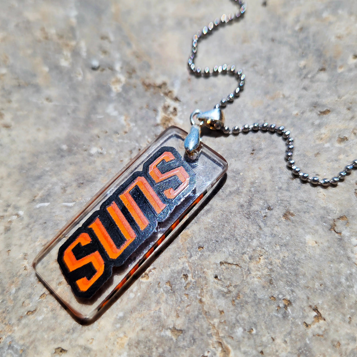Phoenix Basketball Necklace | Recycled Milk Bottle Glass Jewelry