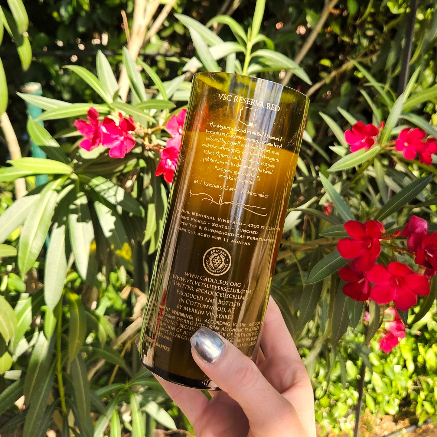 Merkin Wine Bottle Candle | Skin Contact or Custom Scent