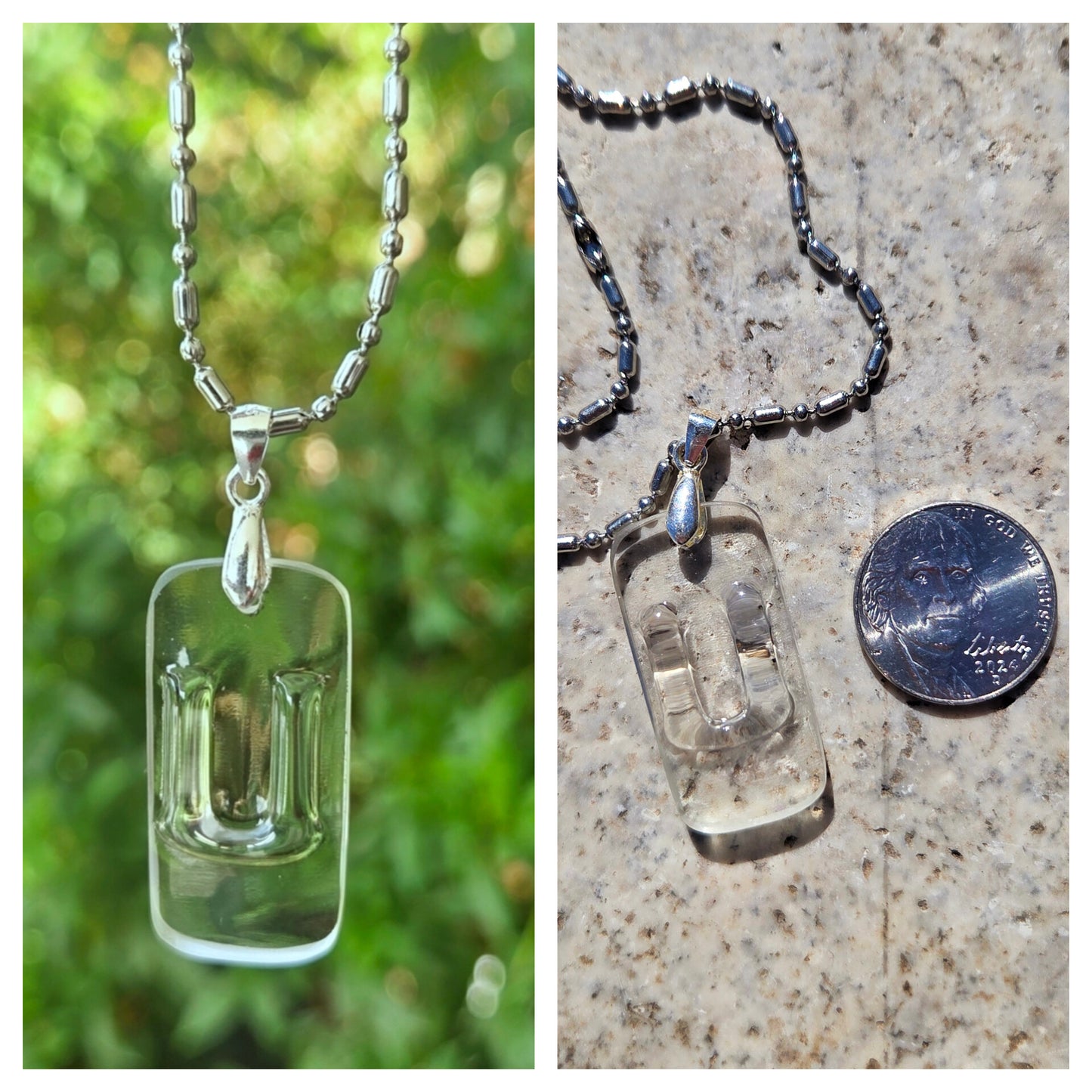 Initial Necklaces | Reclaimed Glass Bottles | Various Styles