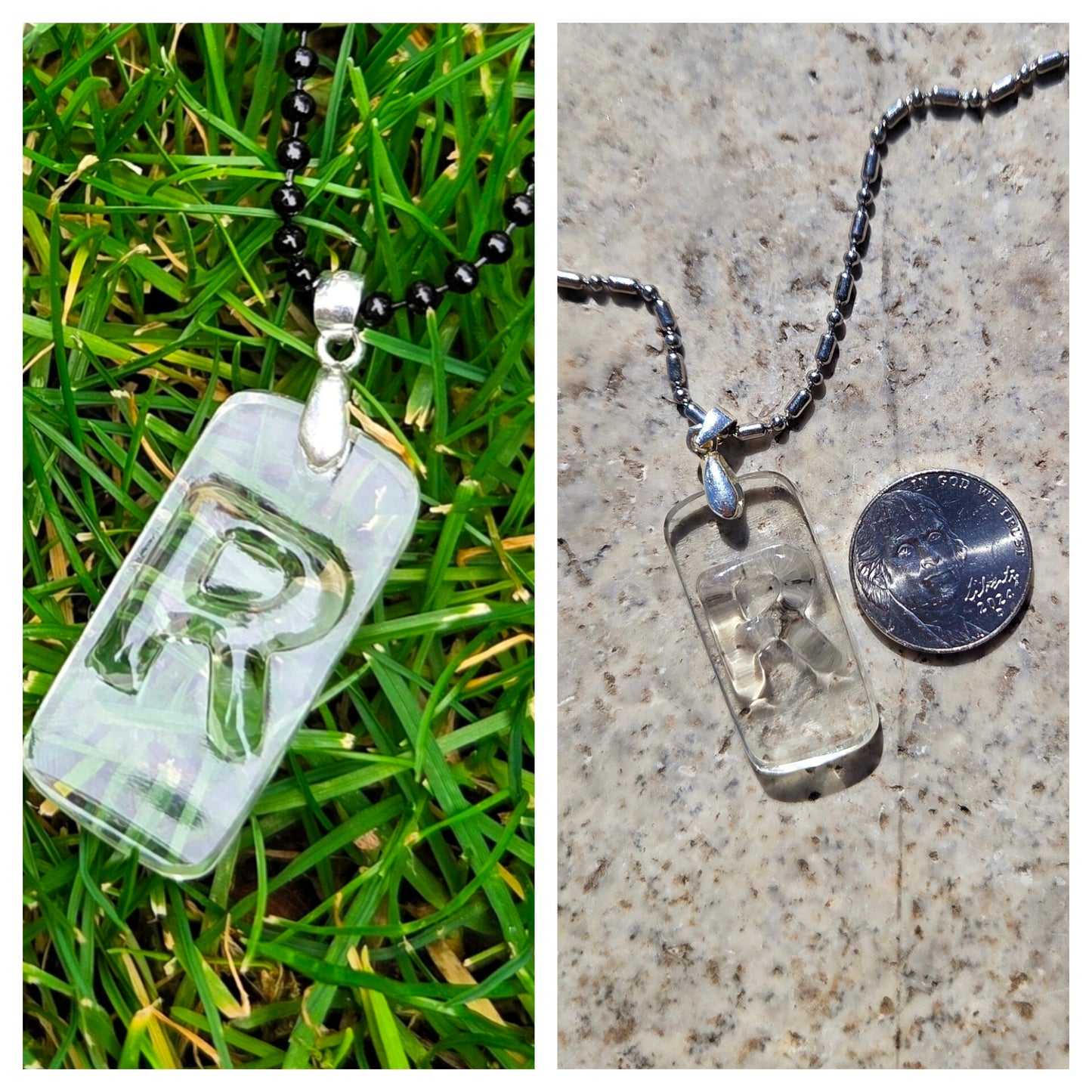 Initial Necklaces | Reclaimed Glass Bottles | Various Styles