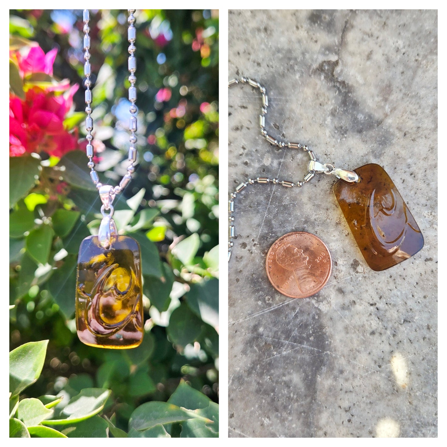 Initial Necklaces | Reclaimed Glass Bottles | Various Styles