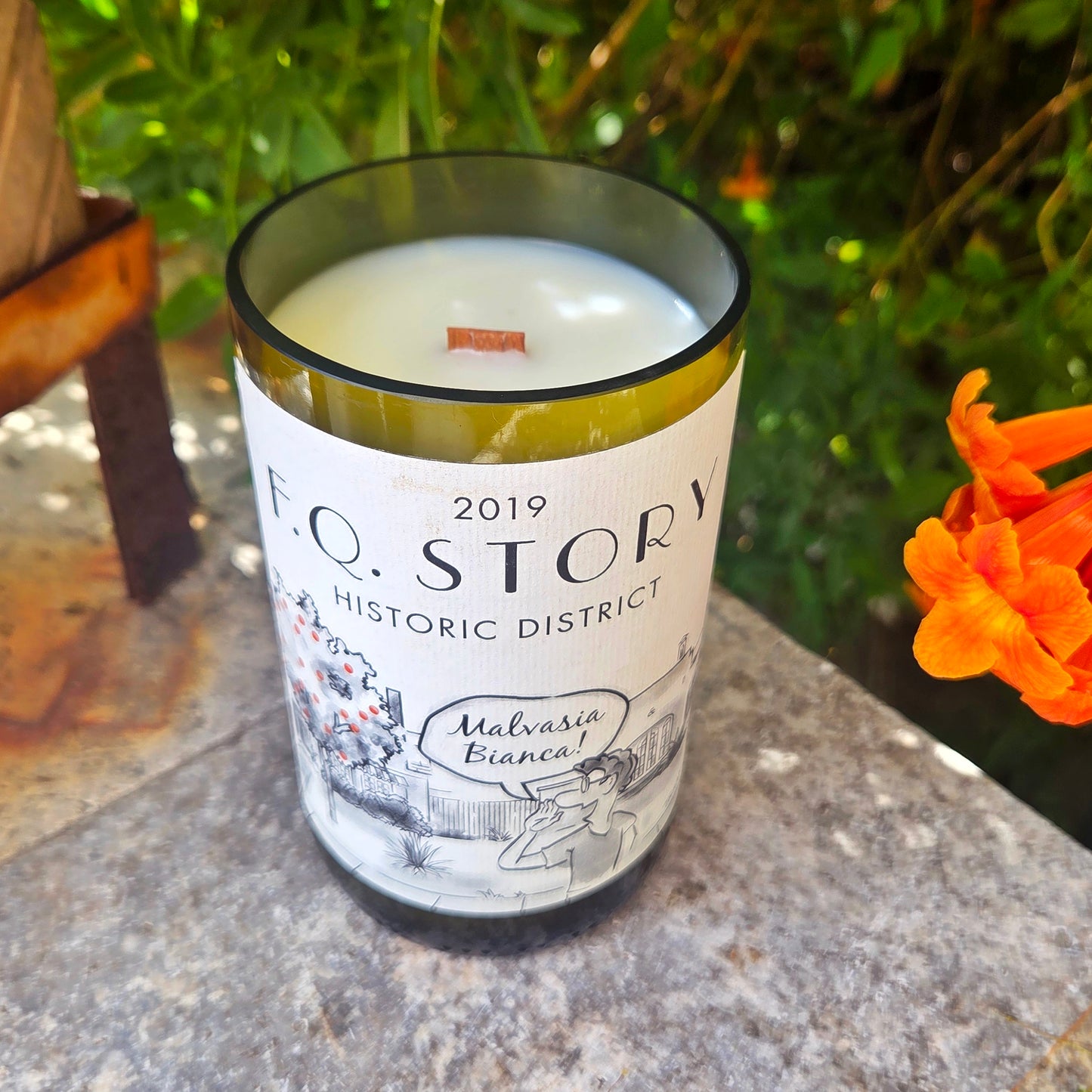 Historic Phoenix Wine Bottle Candle | F.Q. Story District | Choose Your Scent