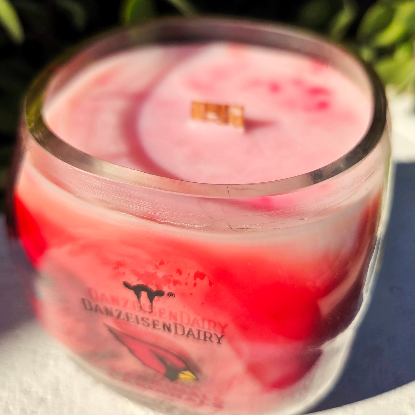Arizona Cardinals Milk Bottle Candle | Football Candle | Succulent Garden Scent