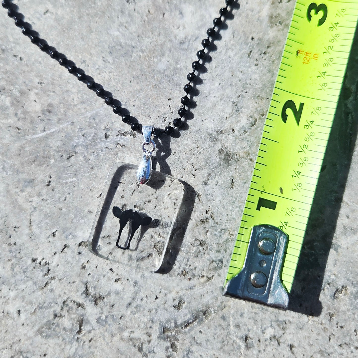 Dairy Cow Glass Necklace | Reclaimed Milk Bottle Jewelry