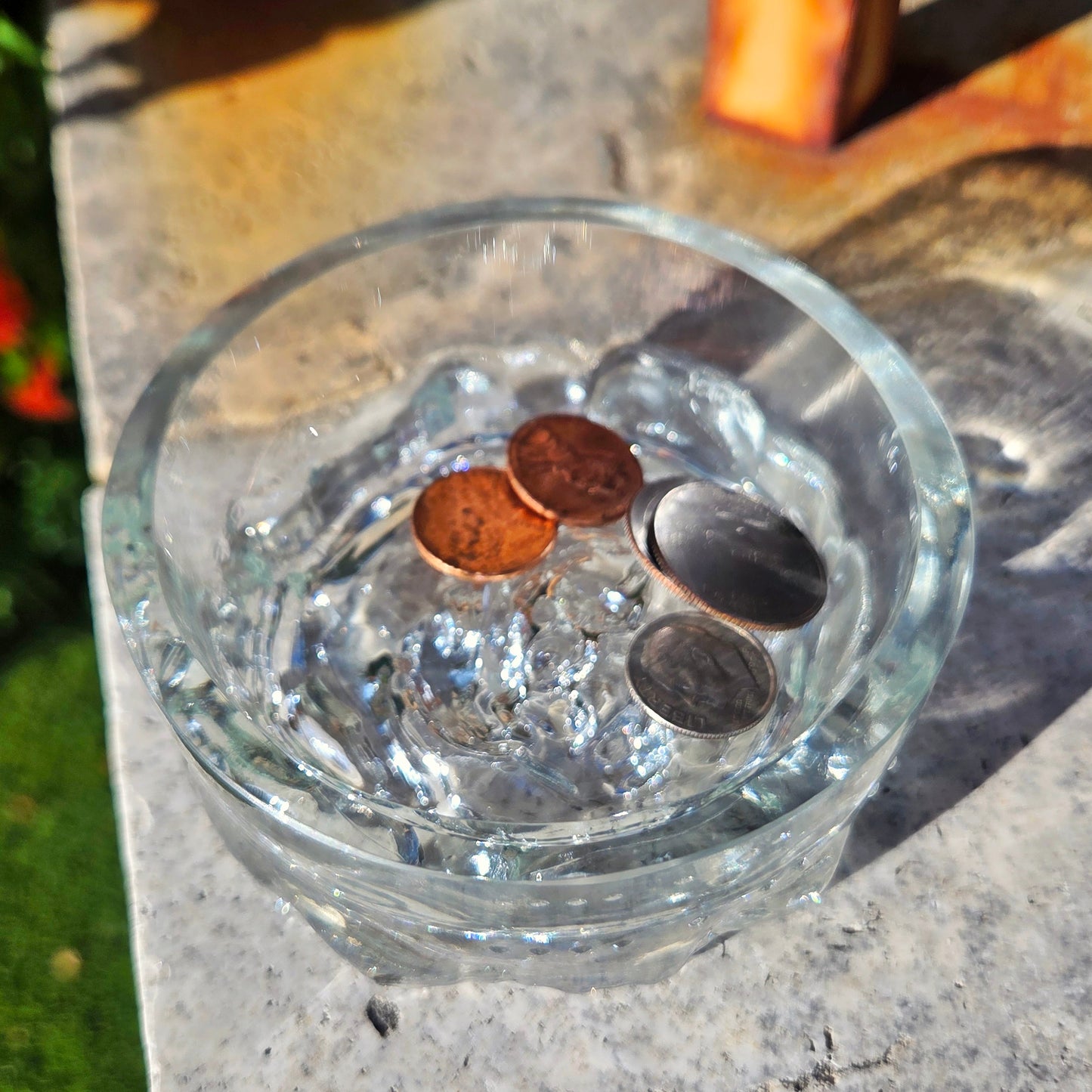 Rose Wine Bottle Glass Trinket Tray | Reclaimed Glass