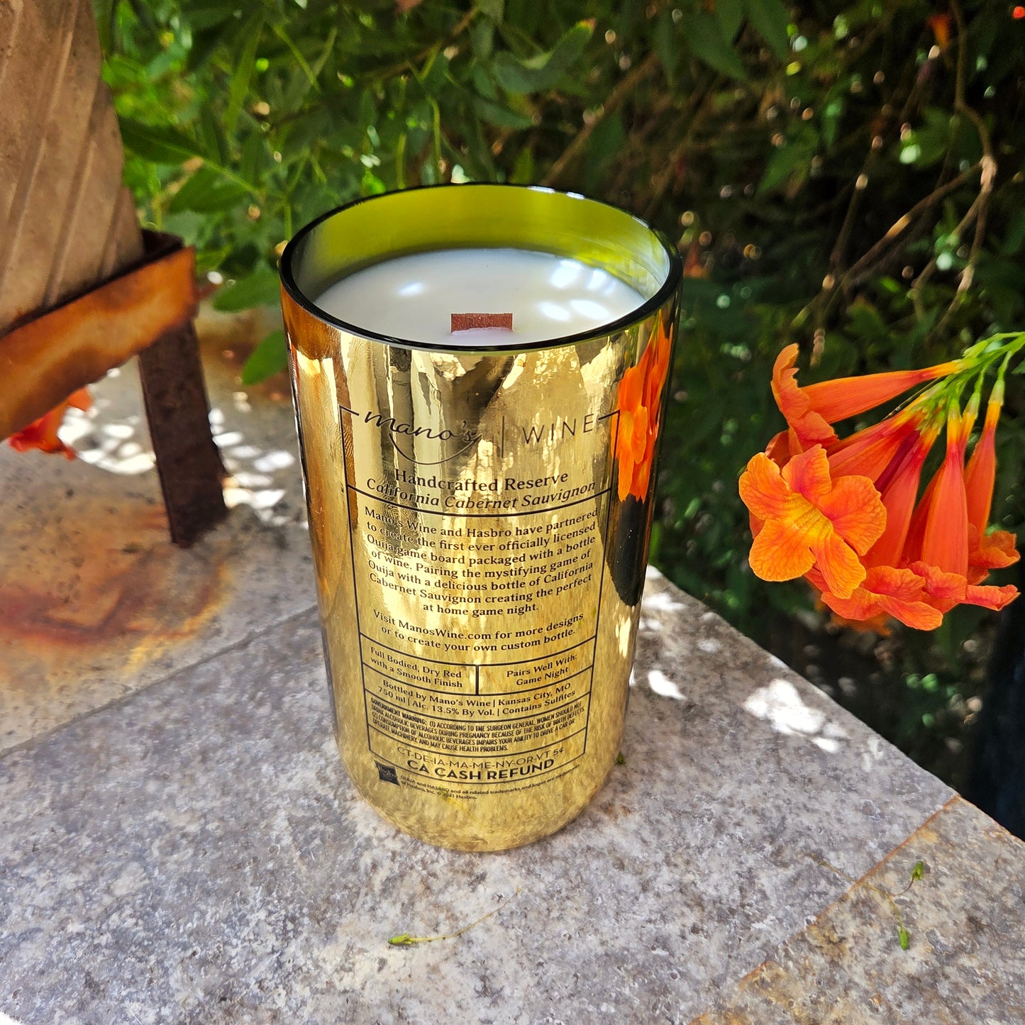 Ouija Candle & Board | Reclaimed Wine Bottle | Choose Your Scent