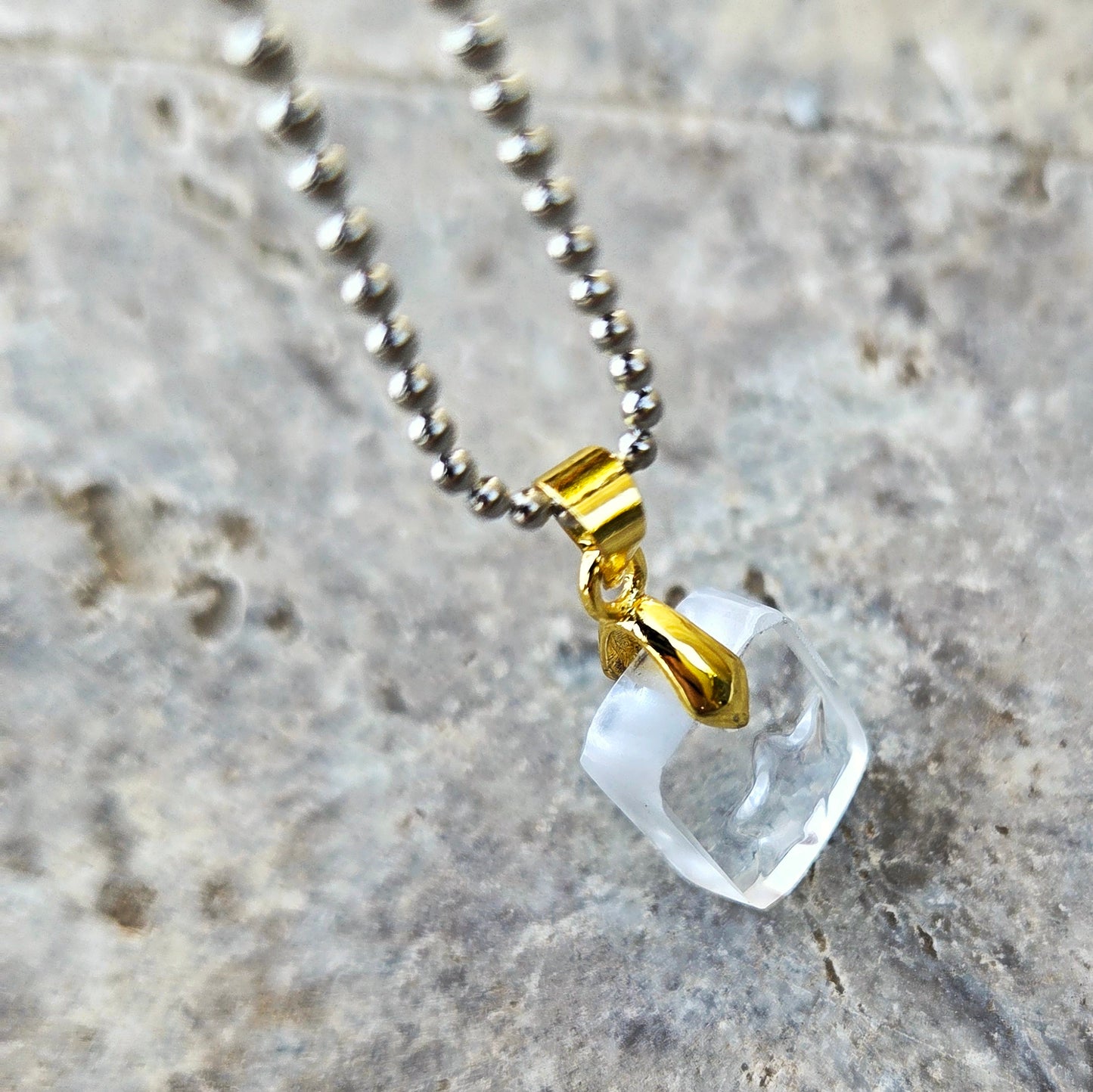 Star Necklace | Recycled Vodka Bottle Glass Pendant