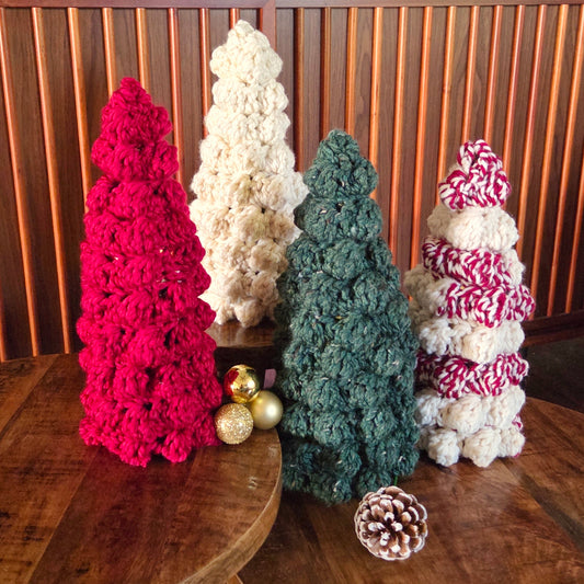 Christmas Tree Bottle Cover | Hand Crocheted | Festive & Reusable