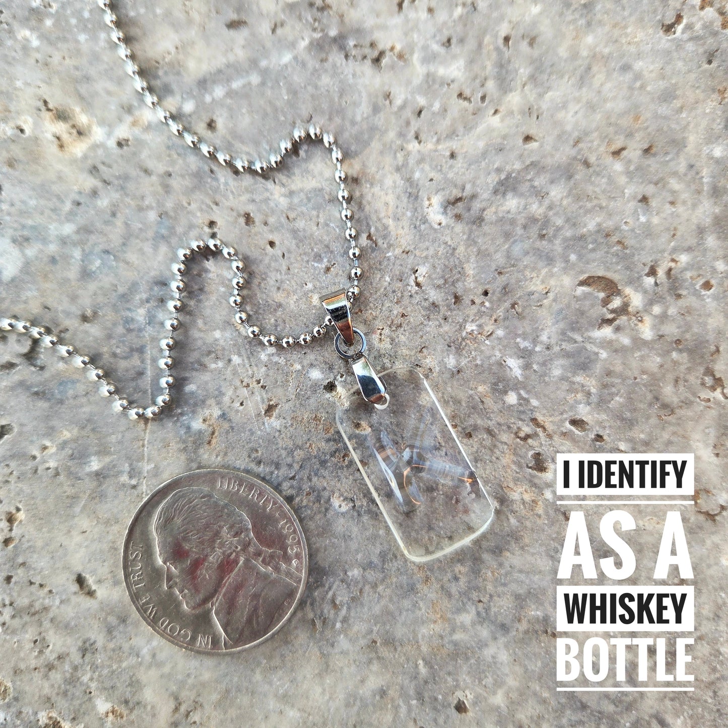 Letter K Necklace | Recycled Glass Initial Jewelry