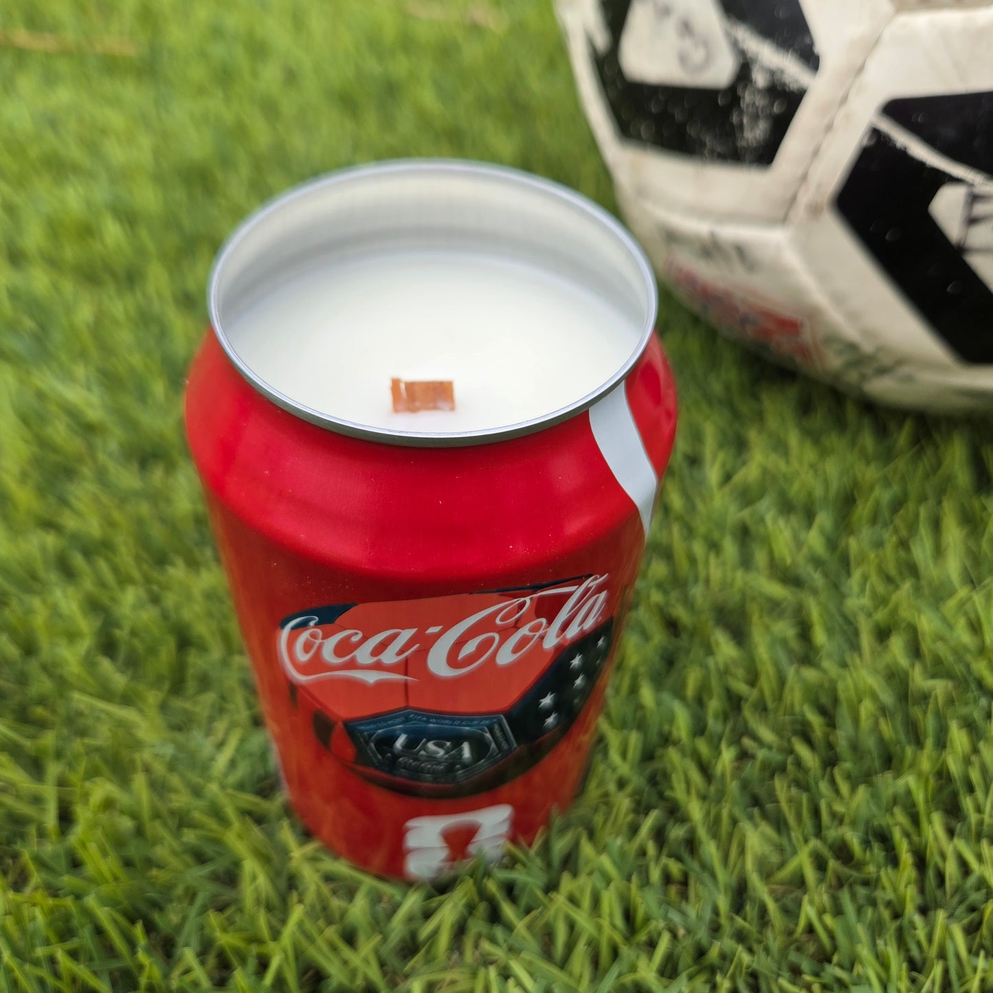 Soccer/Futbol Coke Can Candle | World Cup | Choose Your Scent
