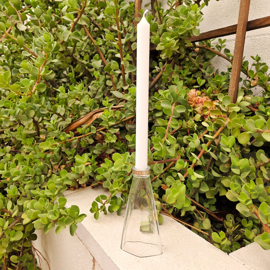 Glass Candlestick Holder | Share Truth | Tequila Bottle
