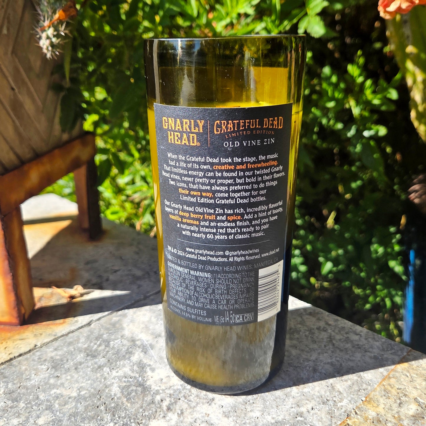 Deadhead Wine Bottle Candle | Eco-Friendly & Clean-Burning | High Spirits or Custom Scent