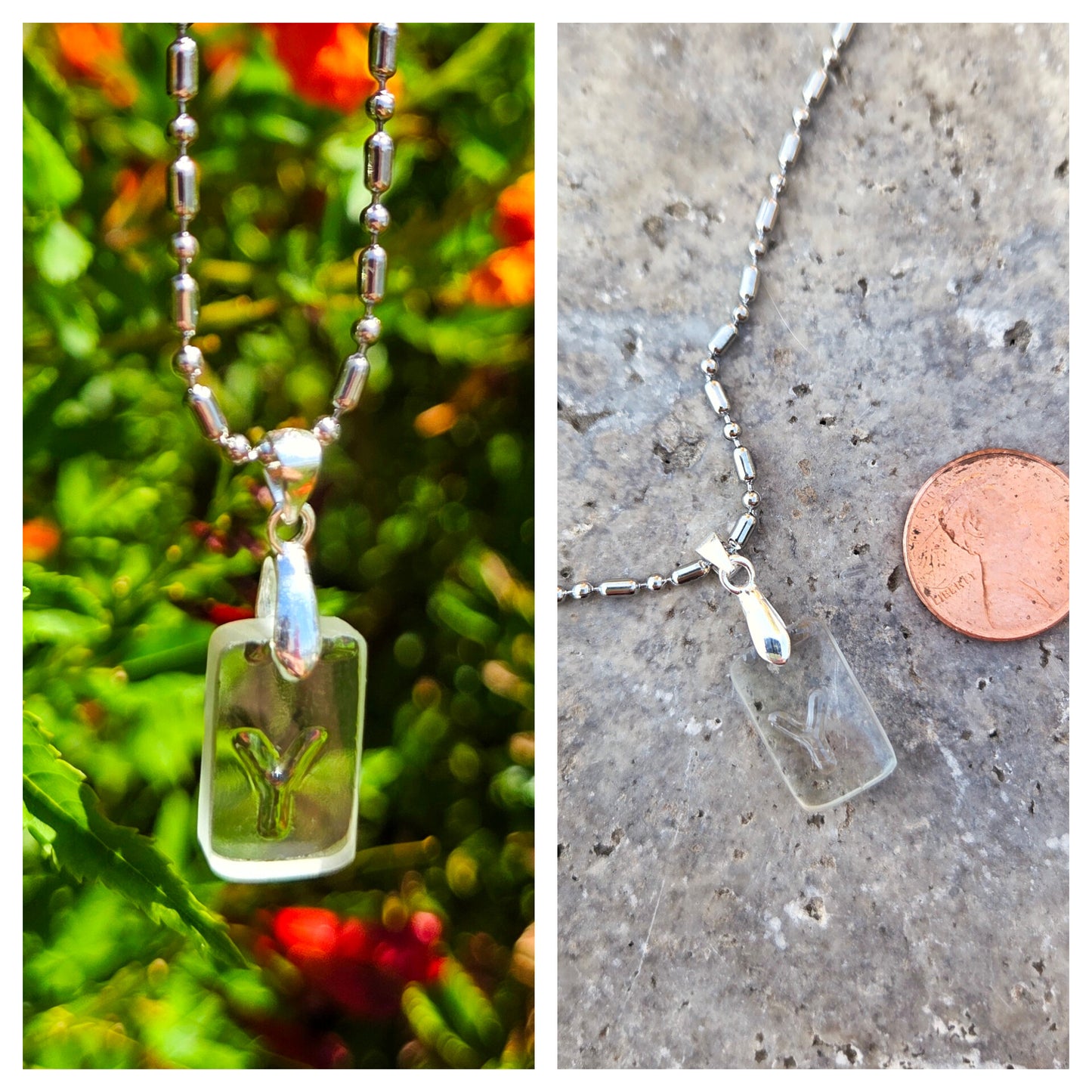 Initial Necklaces | Reclaimed Glass Bottles | Various Styles