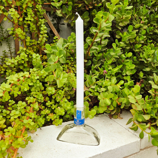 Glass Candlestick Holder | Kentucky Derby Whiskey Bottle