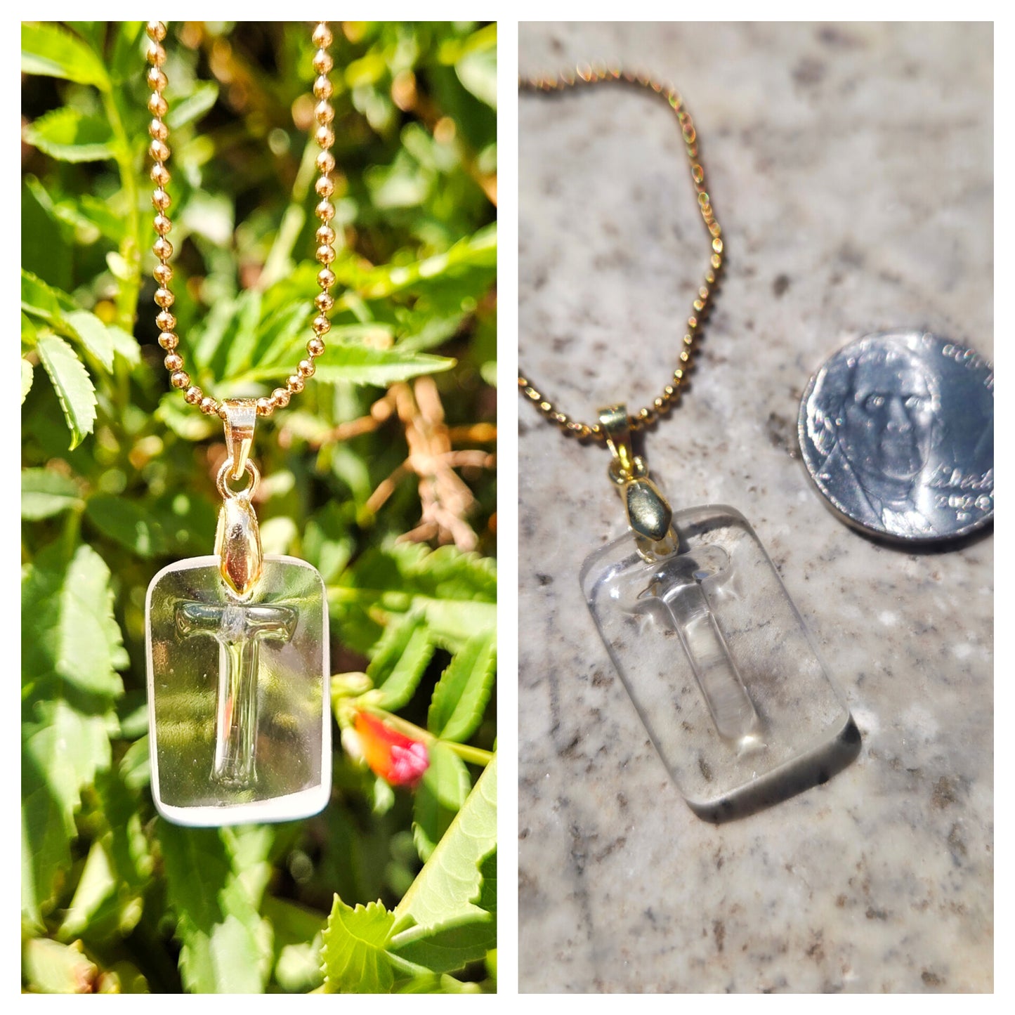 Initial Necklaces | Reclaimed Glass Bottles | Various Styles