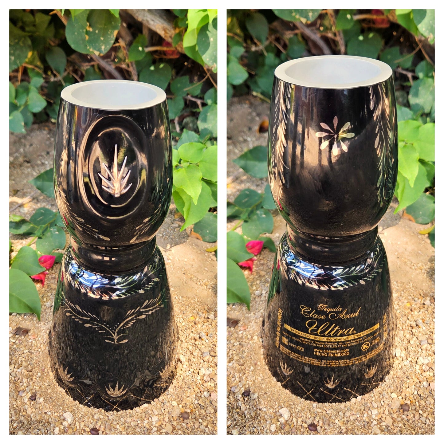Upcycled Tequila Bottle Candles | Recycled Clase Azul Bottles | Choose Your Scent