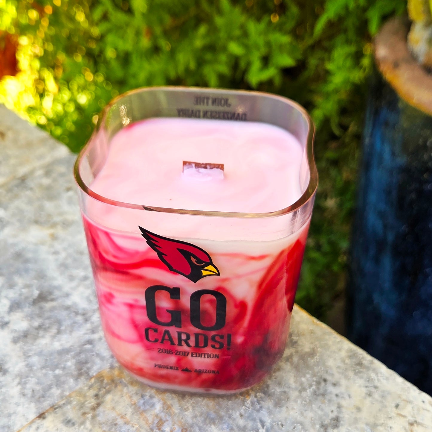 Arizona Cardinals “Go Cards” Milk Bottle Candle | Football Candle | Goldwater Scent