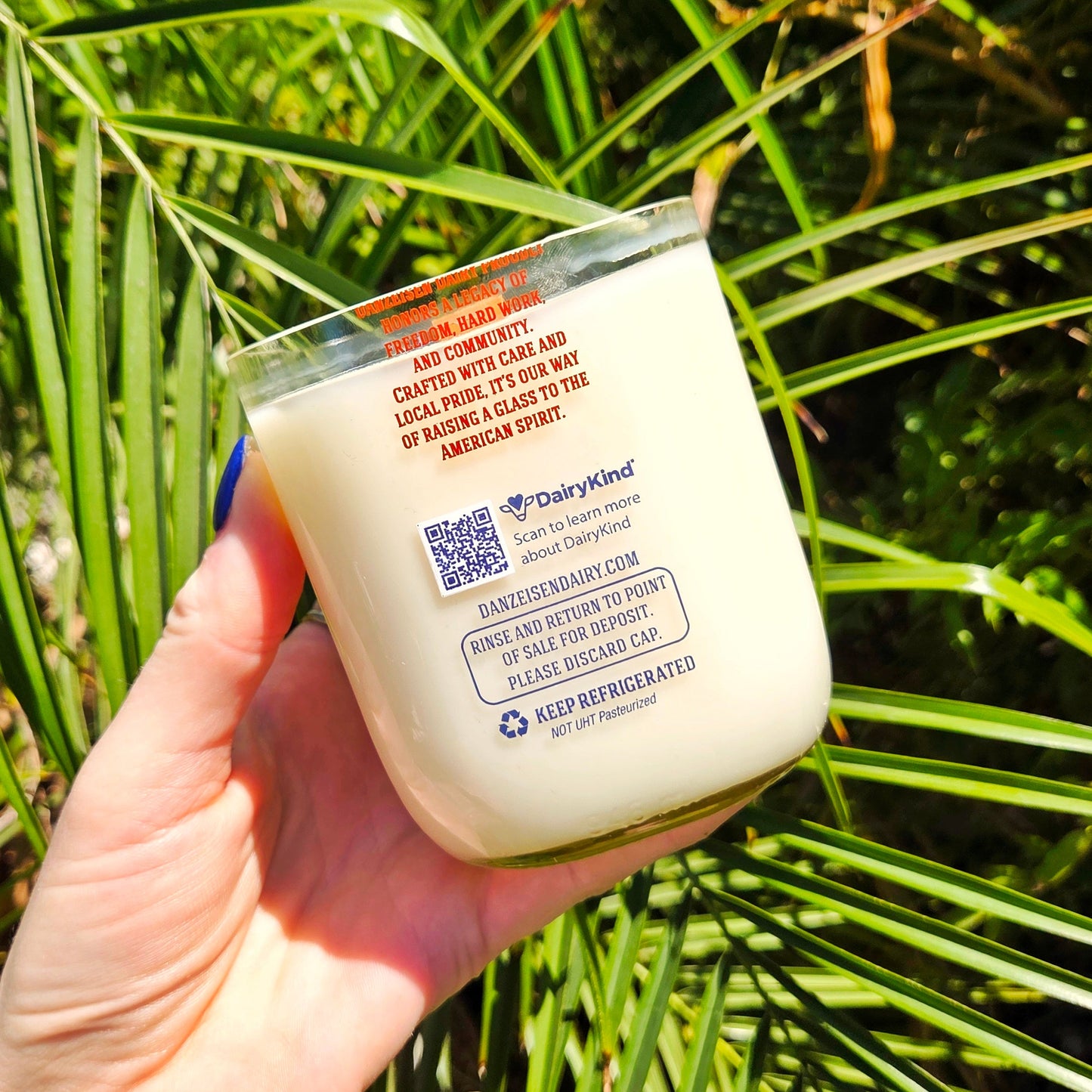 USA Flag | 4th of July 250 Anniversary Milk Bottle Candle