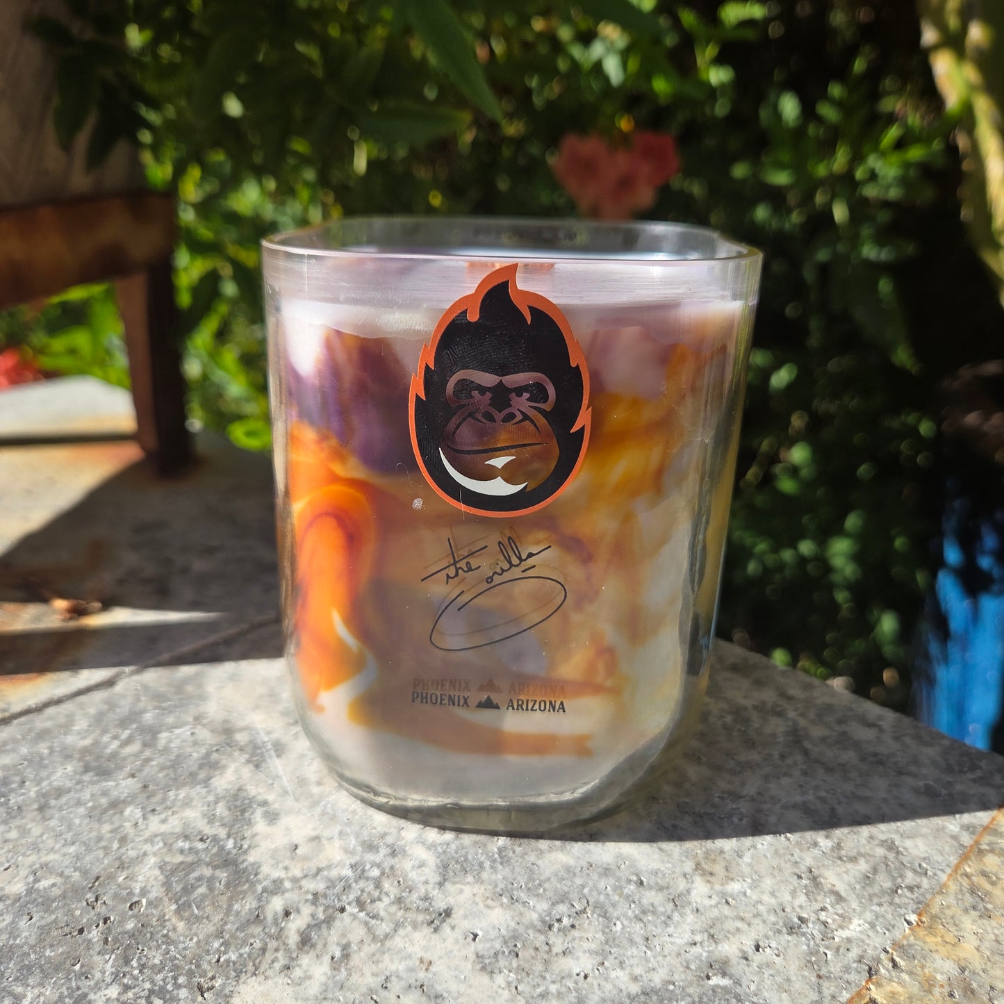 Phoenix Suns Gorilla Milk Bottle Candle | Basketball Candle | Private Reserve Scent
