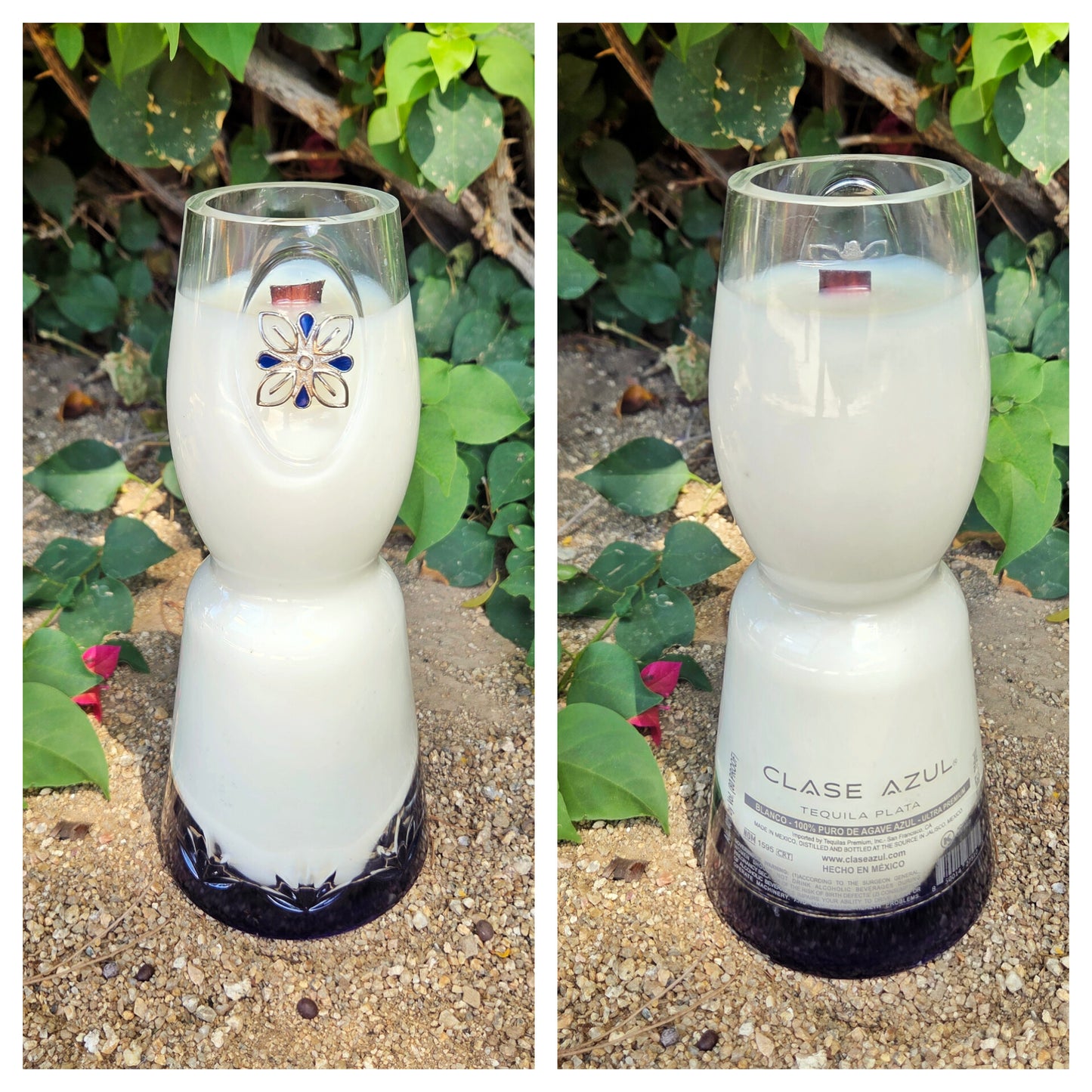 Upcycled Tequila Bottle Candles | Recycled Clase Azul Bottles | Choose Your Scent