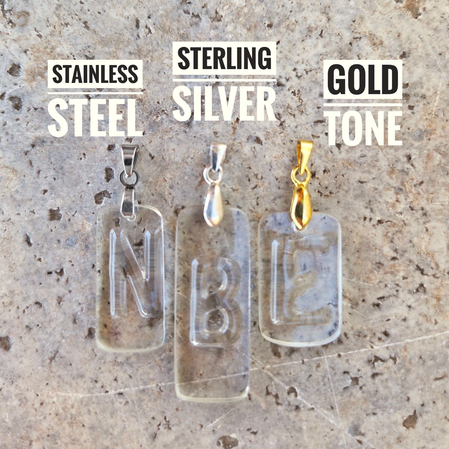 THINK Necklace | Recycled Vodka Bottle Glass Pendant